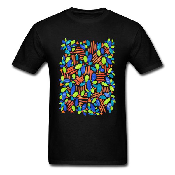 

petals and lines 100% cotton custom men t shirt simple style design tees short sleeve black shirts oversized t shirt