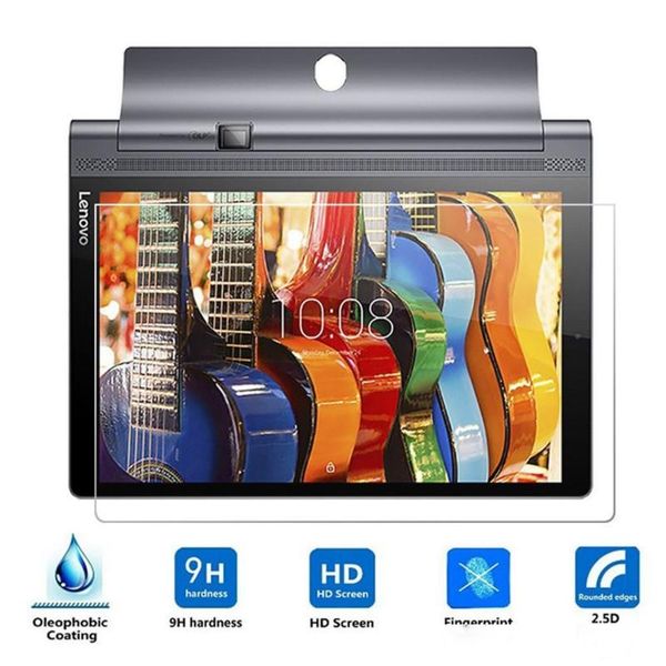 

2.5d tempered glass screen protector film for lenovo yoga tab 3 8.0 10.1 yt3-850f x50f x50m tab3 pro tab3 plus x90 tablet screen guard cover