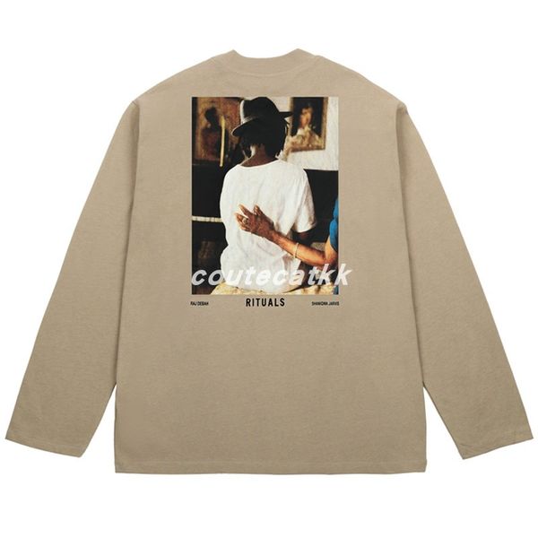 

trendy fear of god fog 6th season 6th main line relatives and friends limited portrait p base shirt long-sleeved t-shirt, White;black