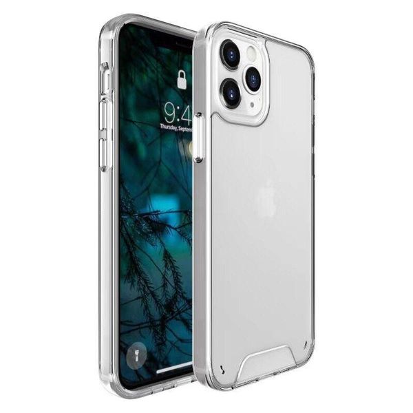 

transparent space phone case clear shockproof cover for iphone 12 pro max 11 pro max xr xs x 6 7 8 plus clear tpu hard back pc phone cases