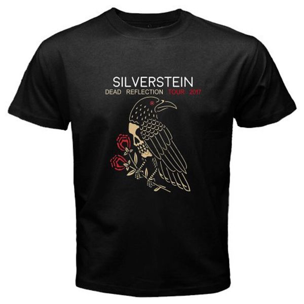 

new silverstein dead reflection music tour 2017 men black t-shirt size s-3xl