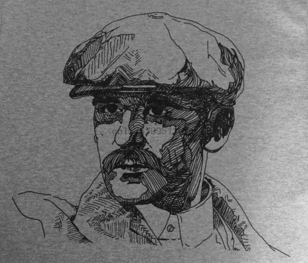 

peaky blinders inspired t shirt tee shirt mens ~ arthur shelby hand drawn 2019 fashion brand mens wear t-shirt