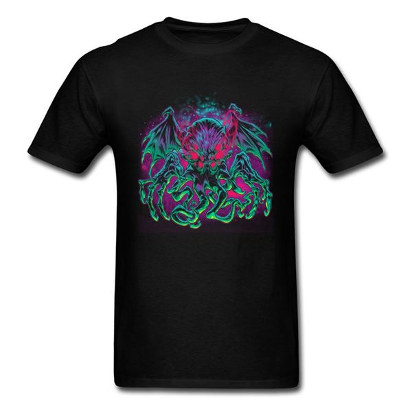 

мужская мода tshirt 2020 cosmic horror ктулх мужчина монстр t-shirt mens платье собственного tops тенниски интернет рождество promotion трой