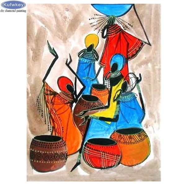 

paintings abstract dance 5d diy diamond painting african woman full square mosaic drill icons daimond rhinestones embroidery decor