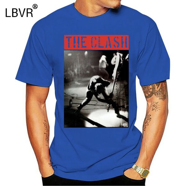 

clash mens smashing guitar slim fit t-shirt black