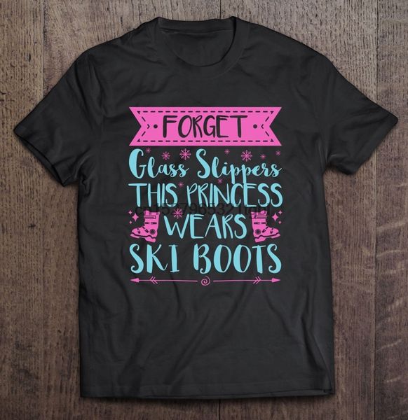 

forget glass slippers this princess wears ski boots t-shirts