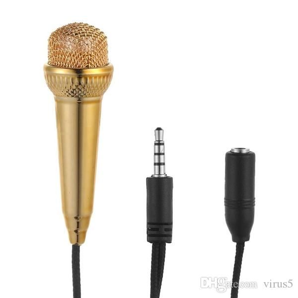 

four colors to choose from new portable mini mobile phone microphone singing microphone