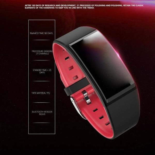 

b86 smart bracelet 1.14-inch large color screen heart rate blood pressure alarm smart remind factory direct