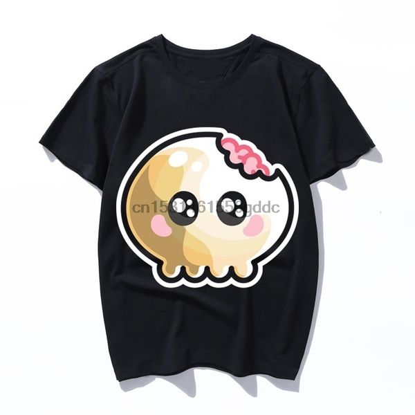 

kawaii cute skull and brains cotton t-shirt hip hop leisure classic o-neck camiseta for men and women