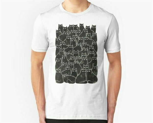 

new suspicious cats men's t-shirt size s-2xl short-sleeved tee shirt