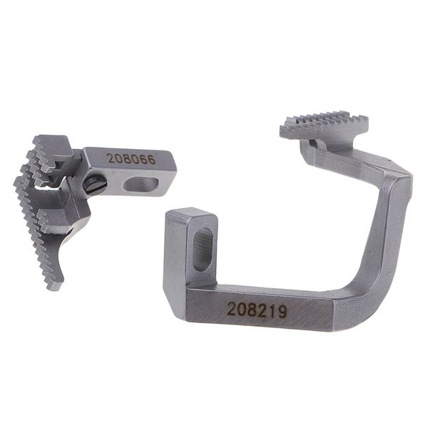 

sewing machine part steel feed dog set #208219 #208066 for pegasus five serger machines, Black
