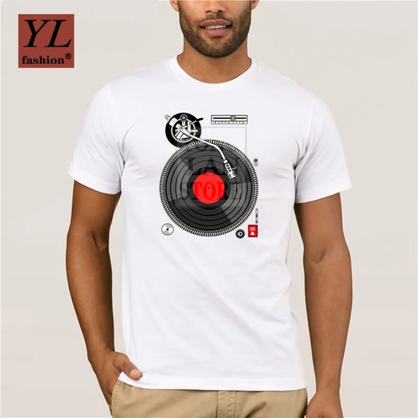 

personality t-shirt funny vinyl record t shirt men dj turntable music t shirt humor fashion t shirt 100% cotton