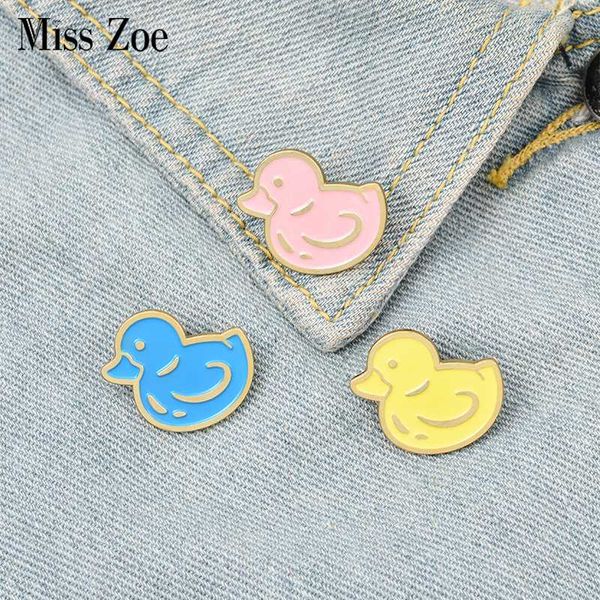 

pins, brooches quack enamel pins custom ducks pink blue yellow brooch lapel pin shirt bag badge funny animal jewelry gift for kid friend, Gray