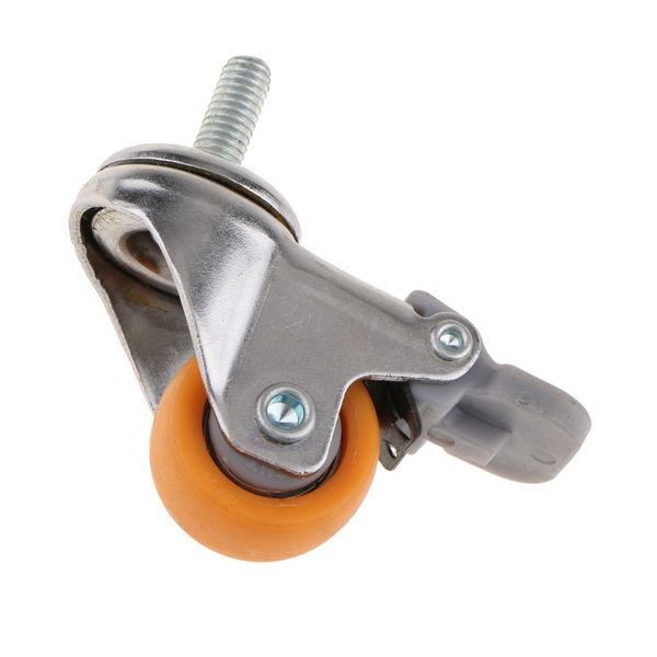 

swivel castor wheels trolley furniture caster screw brake 1inch
