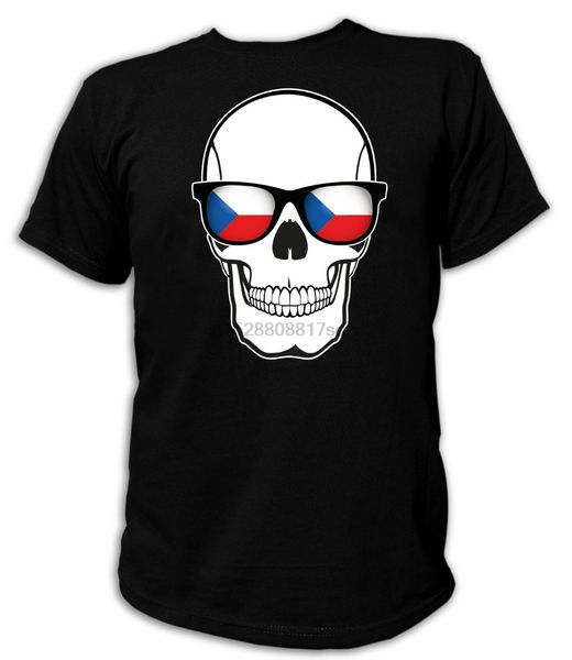 

t shirt skull flag glasses czech republic tschechien totenkopf fupball fan