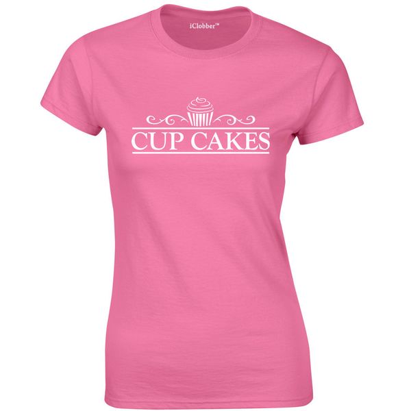 

new fashion short sleeve 100% cotton cup cakes ladies cupcake cases cake stand cutters bakeware tinscustom printed t shirt