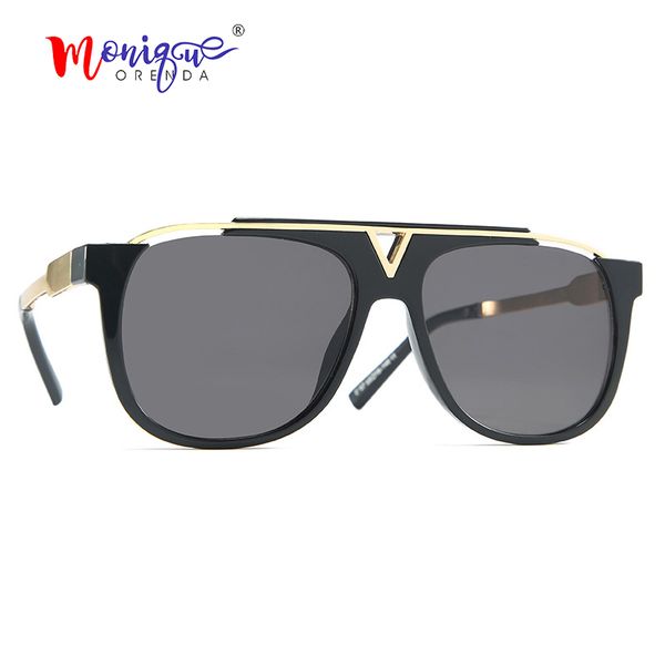 

fashion sunglasses women 2020 oversized vintage punk sun glasses retro eyeglasses for men shade for feminino eyewear oculos, White;black
