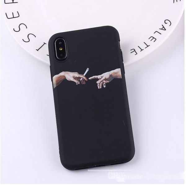

mona lisa art david lines painted pattern soft matte candy phone case fundas for iphone 11 pro 7 7plus 6s 5 8 8plus x xs max