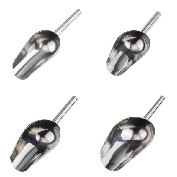 

metal party sugar flour buffet dry goods bin bar ice scoop shovel pick 4pcs