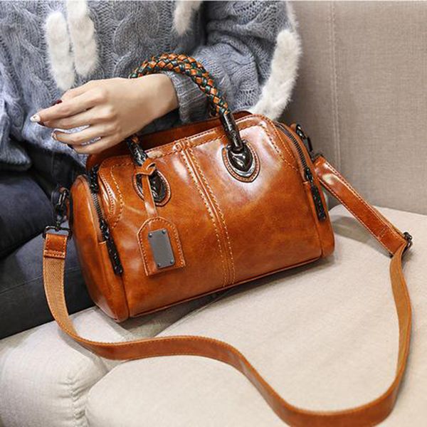 

горячий продавая женщин ретро pu кожа сумка lady большие сумки crossbody сумка -b5