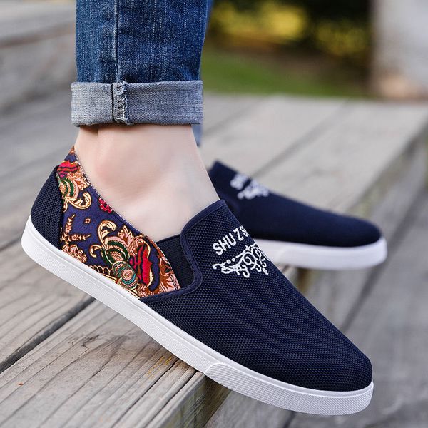 

lcxmnd canvas men shoes denim men casual shoes new plimsolls breathable male footwear spring autumn sneakers platform, Black