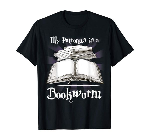 

my patronus is a bookworm funny gift book lover shirt