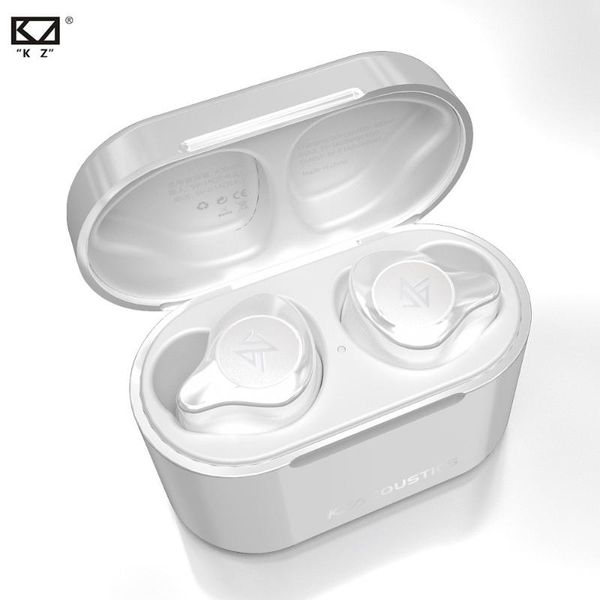 

new kz s2 tws true wireless bluetooth headset earphone v5.0 1ba+1dd hybrid hifi stereo sport headset noise cancelling zsx z1 s1