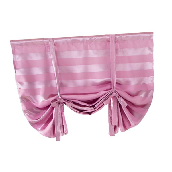 

adorable blackout romantic roman curtain - tie-up ribbon window curtain balloon drape voile sheer valance cafe kitchen balcony