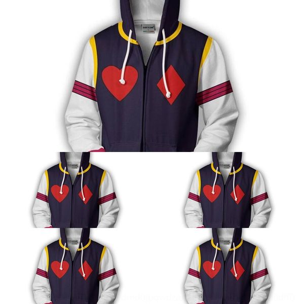 

riman full-time hunter 3d zipper cardigan hooded sportswear sportswearsweater sportswearsports cospaly with velvet around riman full-time hu, Black