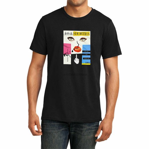 

40s &amp shorties men&#39s cover short sleeve t shirt black tee clothing apparel birthday gift tee shirt