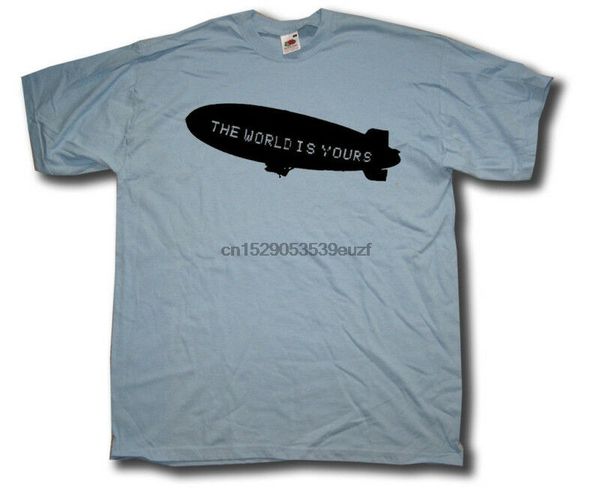 

inspired by scarface t shirt - the world is yours airship al pacino cult movie