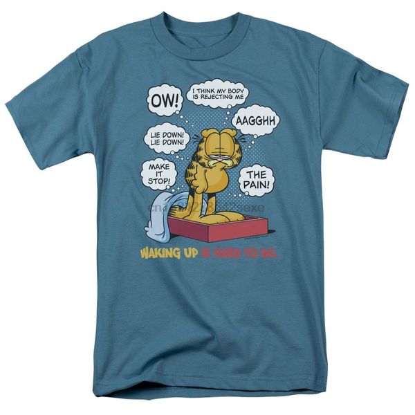

garfield waking up is hard to do t-shirt sizes s-3x new