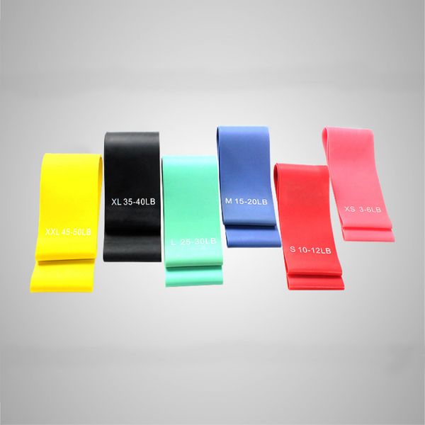 

resistance bands stretching band elastic yoga fitness core exercise strength recovery training ring