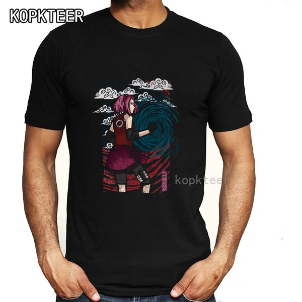 

100% cotton short sleeve naruto uchiha sasuke printed men anime tshirt cool men tshirt male mens tee shirts