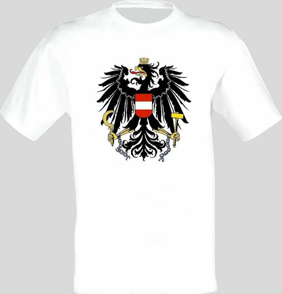 

new of the austria austrian arms flag coat of arms t-shirt usa size em31 cotton tee shirt new cool gym