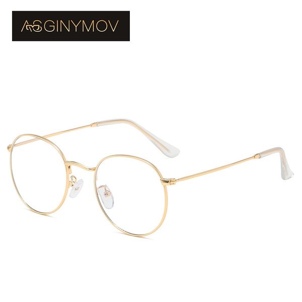 

as ginymov vintage round metal очки рамки анти-синий свет ретро глаз очки компьютерные очки оптические близорукость spectacle кадров, White;black