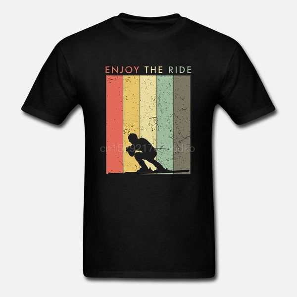 

retro vintage ski tshirt - enjoy the ride