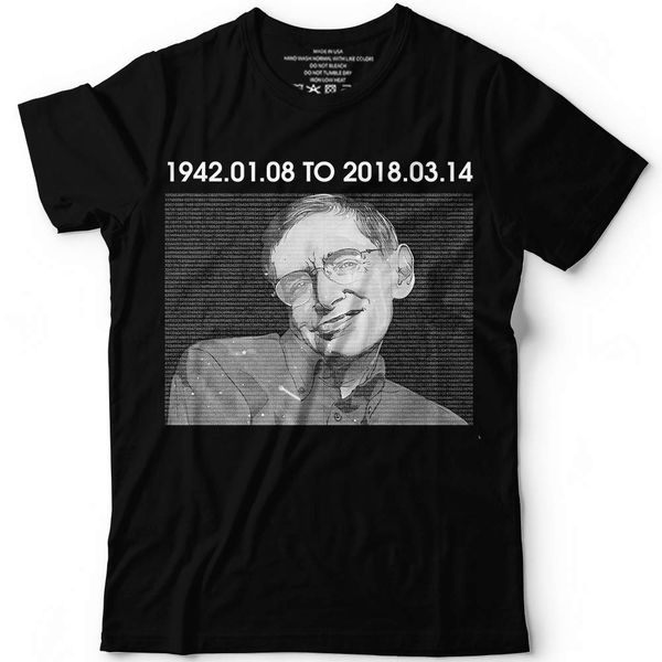 

remember stephan hawking tribute and memorial customized t-shirt discount 2019 fashion summer new arrival men's short t shirts