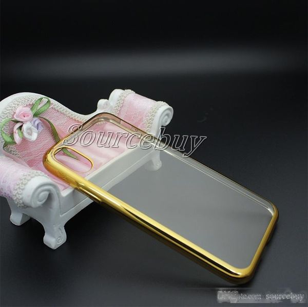 

for iphonex electroplating plating soft clear tpu case for iphone 5s se 6 6s 7 plus samsung s6 s7 edge s8 back cover