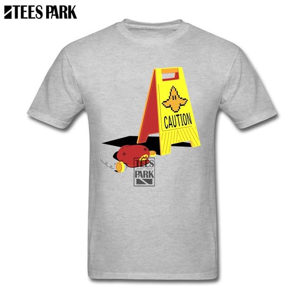

funny hip hop tee shirt mario caution banana branded t shirts men's crew neck short sleeve t shirt print male fun tee shirts