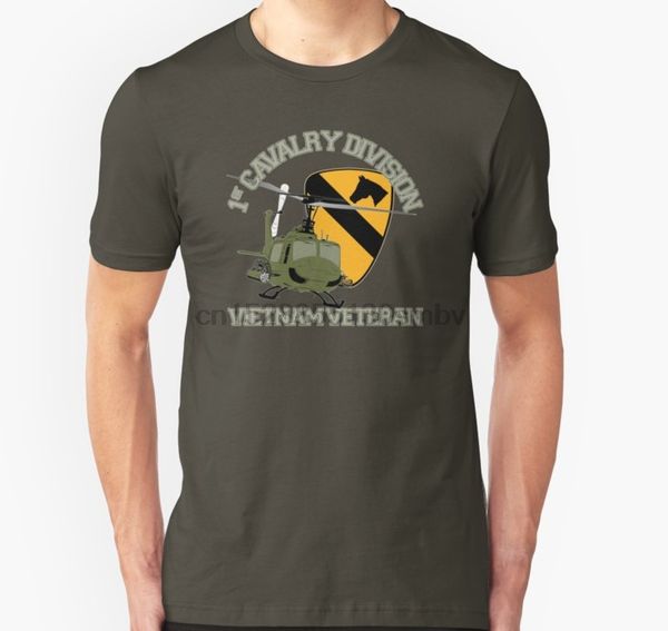 

men tshirt 1st cavalry vietnam uh 1 gunship t shirt women t-shirt tees top