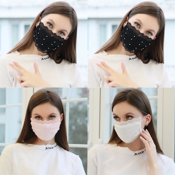 

face mouth masks mascherine carrrabbits printing stretch earloop type dust mask anti spittledurable#483, Black