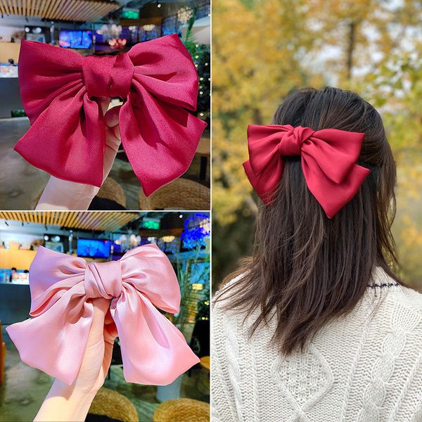 

10pcs/lot butterfly bow hairpin girl headdress cotton hair clip big hair bow ties hair band for party gathering birthday gift, Golden;silver