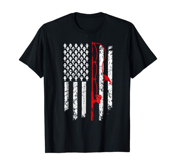 

vintage fishing clothes american flag bass fishing t-shirt