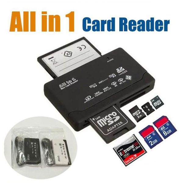 

all-in-1 portable all in one mini card reader multi in 1 usb 2.0 memory card reader dhl