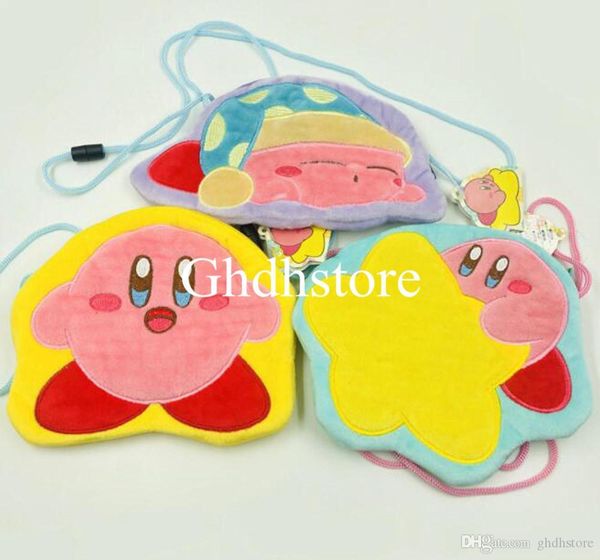 

new 3 styles kirby plush bag anime collectible shoulder bags party gifts soft coin bags