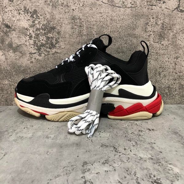 

2020 fashion paris 17fw triple s sneakers triple s casual shoes dad shoes for mens women beige sports tennis platform running shoe 36-45