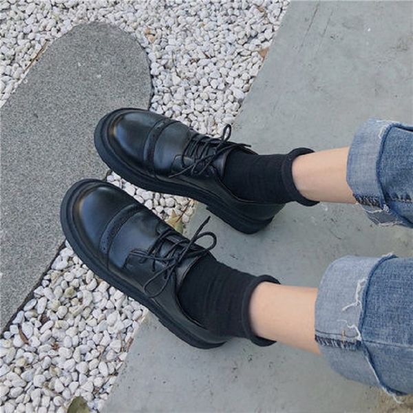 

черные маленькие туфли женские осенние новые дикие плоские ботинки 2020 вскользь профессиональных женщин прилив, Black