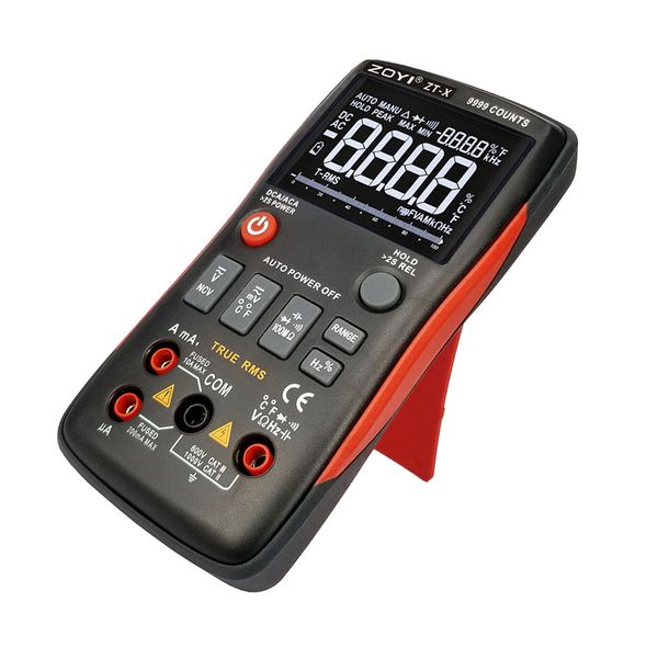 

digital multimeter button-type 9999 counts non contact voltage detection