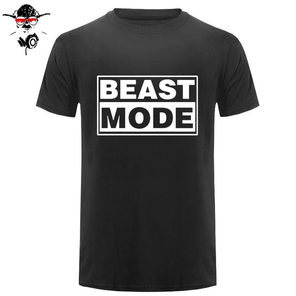 

beast mode box letter printed mens men t shirt tshirt fashion new short sleeve o neck cotton t-shirt tee camisetas hombre